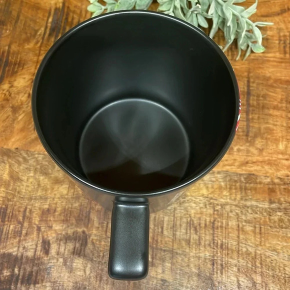 Starbucks Holiday Christmas Coffee Mug Cup With Ornaments Black White Red 14oz - Picture 5 of 9